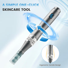 Bird Here Derma Roller Pen travel case image showcasing easy storage and on-the-go skincare.