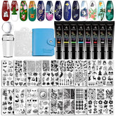 Biutee nail stamping plates closeup showing versatile patterns for DIY nail art.