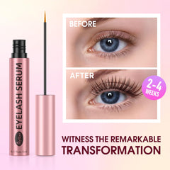 Biysber Lash Serum applicator brush demonstrates precise lash-line application for daily use.
