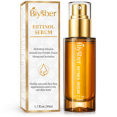 BIYSBER retinol-collagen serum bottle promotes radiant hydration.
