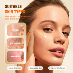 BIYSBER Salicylic Acid 2% Serum texture swirl highlights smoother skin texture.