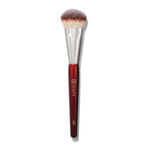 BK Beauty 109 mini contoured foundation brush closeup of soft fibers for silky application