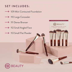 BK Beauty 112 small angled face brush for precise blush and highlighter