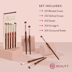 BK BEAUTY Essentials Brush Set 204 Smudge It for smoky lash-line effects