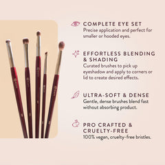 BK Beauty Shader brush close up for lid payoff and smooth color laydown