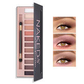 BKPPLZP Matte 12 Colors palette front view for versatile nude looks.