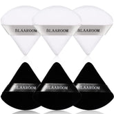 BLAAROOM triangle powder puff set close-up for seamless foundation application.