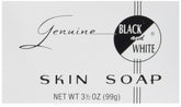 Black and White jabón piel con espuma cremosa para uso diario.