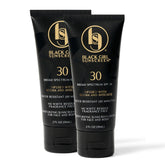 Black Girl Sunscreen face and body lotion bottle showing SPF 30 protection for melanin-rich skin.