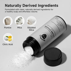 BlackMask Texture Powder for Men being applied to hair in hand for instant volume