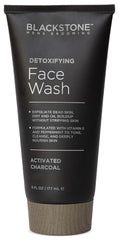 Blackstone Detoxifying Face Wash bottle-front for a refreshing deep cleanse and exfoliation.
