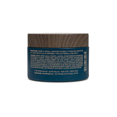 Blackstone pomade textured-hair-look reveals added thickness and volume.