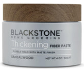Blackstone Thickening Fiber Paste bottle with pliable hold and matte finish