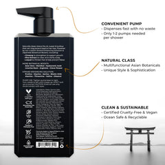 Close-up of lather from Blackwood For Men Active Man Daily Shampoo thickening hair.