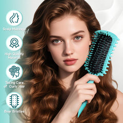 BLACKYEW curly brush detangling teeth ease pulling during detangling