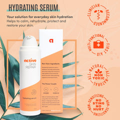 BLDG ACTIVE Hyaluronic Acid Serum application demonstrates quick absorption for refreshed skin