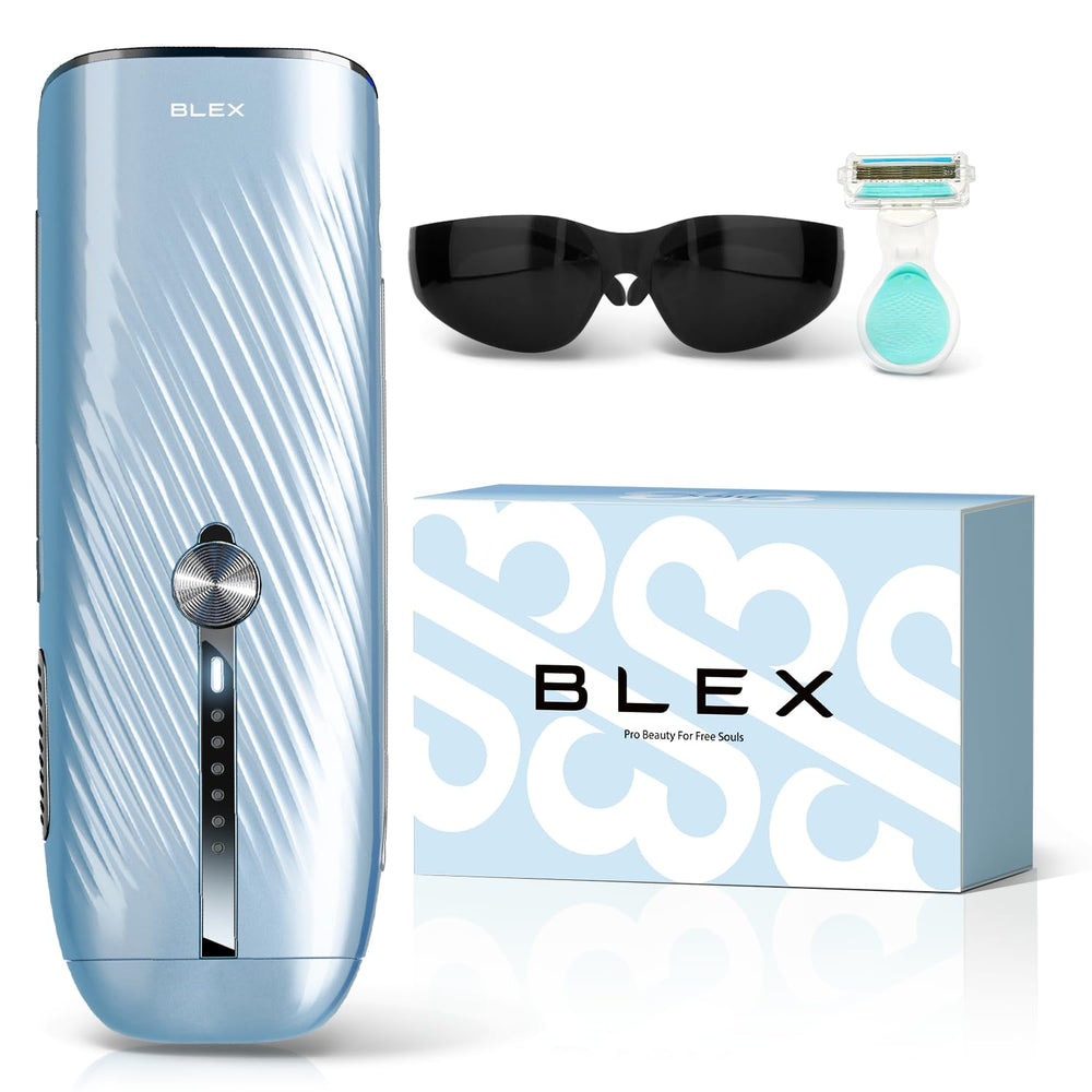 Blex laser hair removal device front view for at-home salon-like results