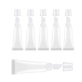 Tubo labial transparente BlingKingdom de 8ml, ideal para transportar brillo labial con orden.