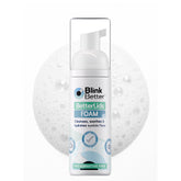 BlinkBetter BetterLids eyelid foam cleanser bottle shows gentle cleansing action.