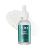 Bliss Clear Genius overnight liquid peel bottle delivering pore-clearing clarity