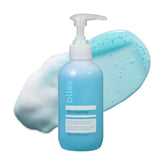 Bliss Fab Foaming 2in1 cleanser bottle with bamboo buffers for deep cleansing and exfoliation