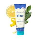 Bliss Gilmore Girls Body Butter jar closeup shows rich texture for instant hydration