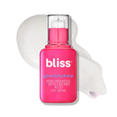 Bliss Glow & Hydrate Serum bottle close-up for dewy, lightweight hydration.