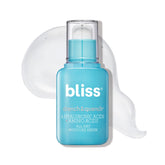 Bliss Hyaluronic Acid Drench & Quench serum bottle ready for intense hydration.