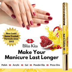 Bliss Kiss After Enhancements nail care visual emphasizing conditioning.