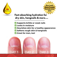 Bliss Kiss vitamin E jojoba blend nourishes and moisturizes nails.