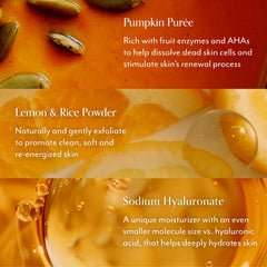 Bliss Pumpkin Powerhouse mask spread shows rich, hydrating application for luminous skin