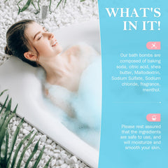BlissfulOasis cinnamon bath bomb warms senses and elevates cozy self-care moments.