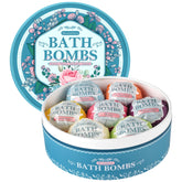 BlissfulOasis peppermint bath bomb promotes invigorating relaxation and spa-like aromatics.