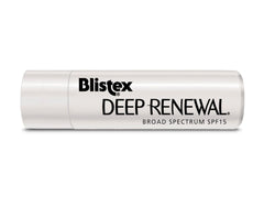 Blistex Deep Renewal SPF 15 packaging exterior shot highlighting sun protection.