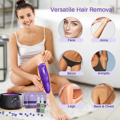 BLITZWAX underarms-bikini-area kit supports easy near-skin waxing