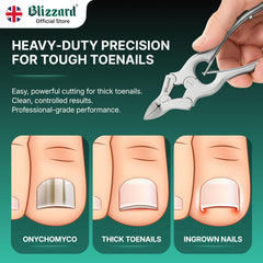 Blizzard acero inoxidable para uñas gruesas y higiene
