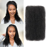 BLL Afro Kinkys bulk hair 16inch pack in 1B for quick, natural-looking extensions