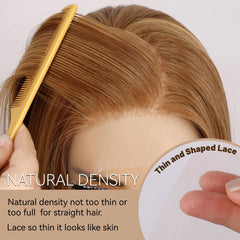 BLL Honey Blonde Wig sunkissed highlights add light reflection.