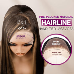 BLL Pre-plucked natural hairline detail enhances realistic beginner-friendly styling.