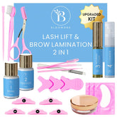 BLOOMORA Lash Lift Kit setup with all-in-one tools for at-home lash lift
