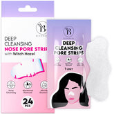 BLOOMORA Nose Strip on nose for deep cleanse and clearer pores.