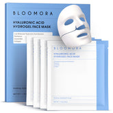 BLOOMORA overnight mask hydrogel application shows deep hydration and refreshed skin