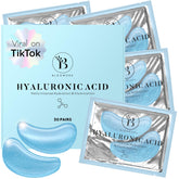 BLOOMORA Under Eye Patches box with 30-pair packaging for daily hydration