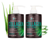 BLOOM IT'S A GREAT SKIN DAY! collagen lotion bottle shows a hydrating formula for smoother, firmer-feeling skin.