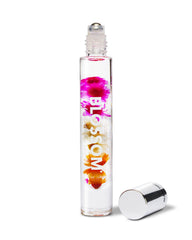 Blossom Island Hibiscus bottle close-up showing real flower infusion for premium fragrance