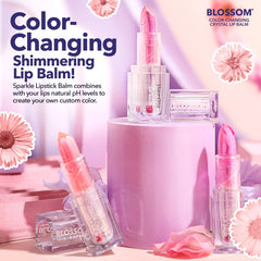 Blossom lip gloss with real flowers infusion adds luxurious charm to your routine.
