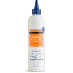 Blue Cross cuticle remover liquid bottle application for quick cuticle softening and smoother nails.