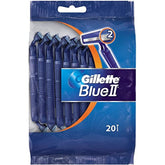 Blue II disposable razors 20-pack cover for easy, on-the-go grooming