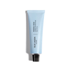 Blue Lagoon overnight mask jar closeup highlights hydrating mineral formula for overnight care.