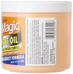 Blue Magic Carrot Oil, aplicación sin enjuague facilita el peinado diario